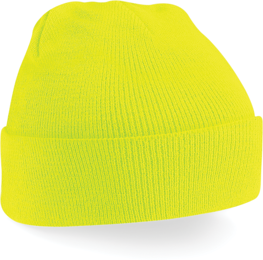 Beechfield® Bonnet Original à revers Fluorescent Yellow (B45)