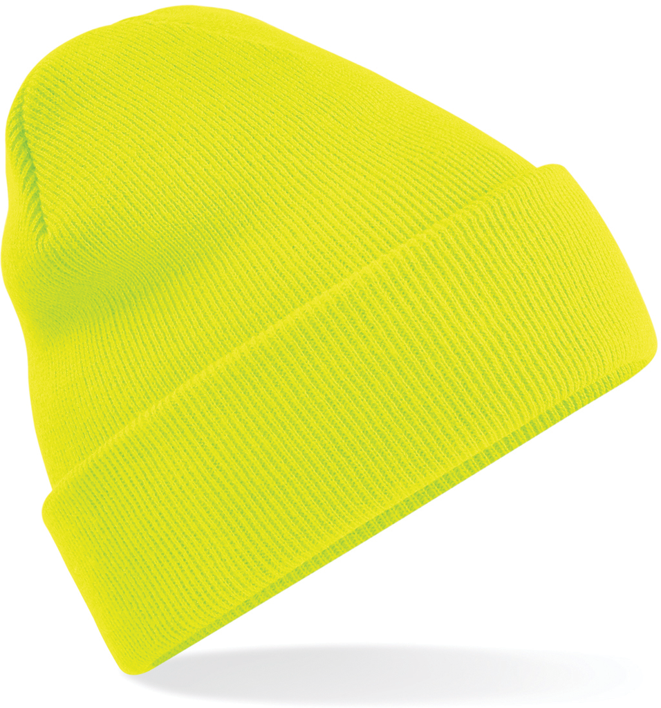 Beechfield® Bonnet Original à revers Fluorescent Yellow (B45)