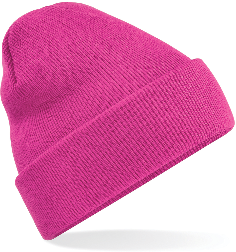 Beechfield® Bonnet Original à revers Fuchsia (B45)