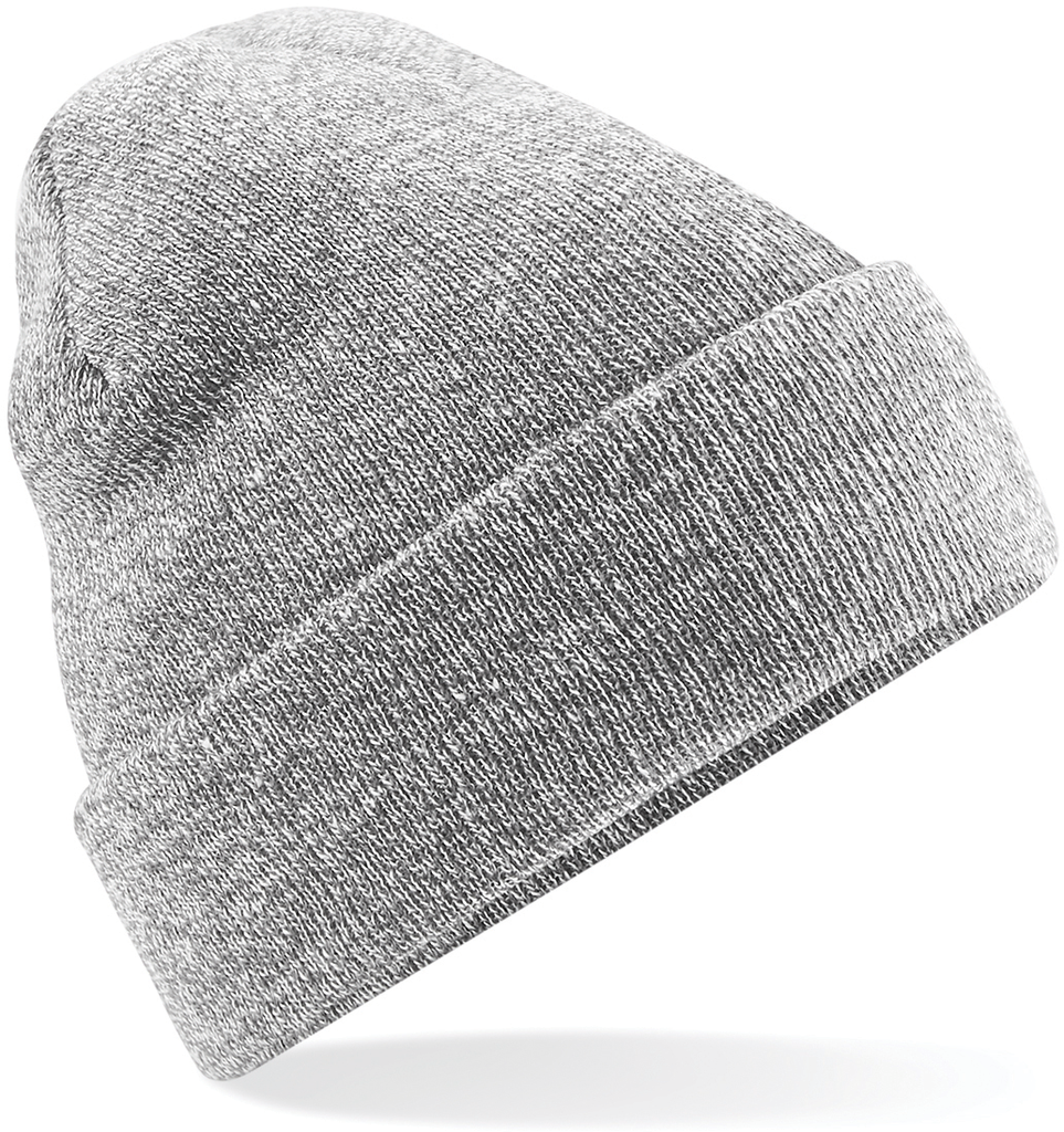 Beechfield® Bonnet Original à revers Heather Grey (B45)