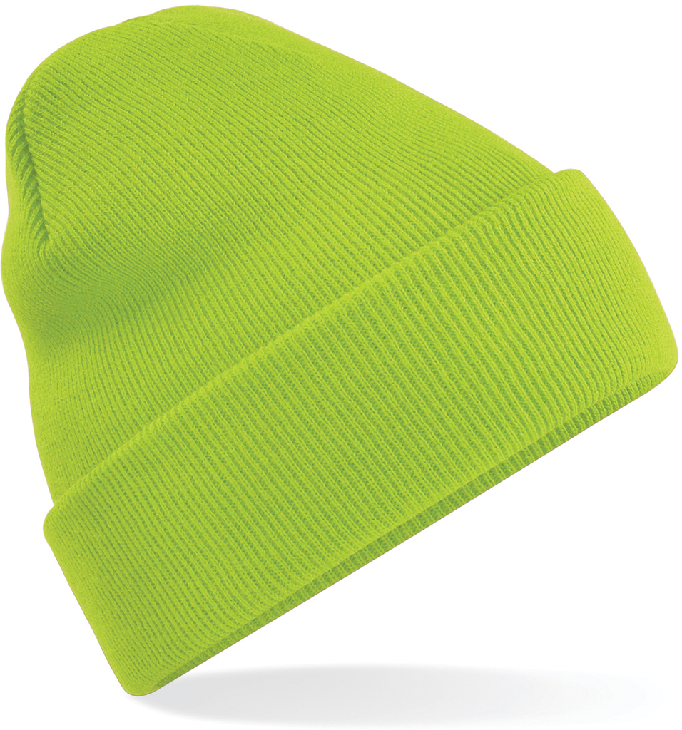 Beechfield® Bonnet Original à revers Lime Green (B45)