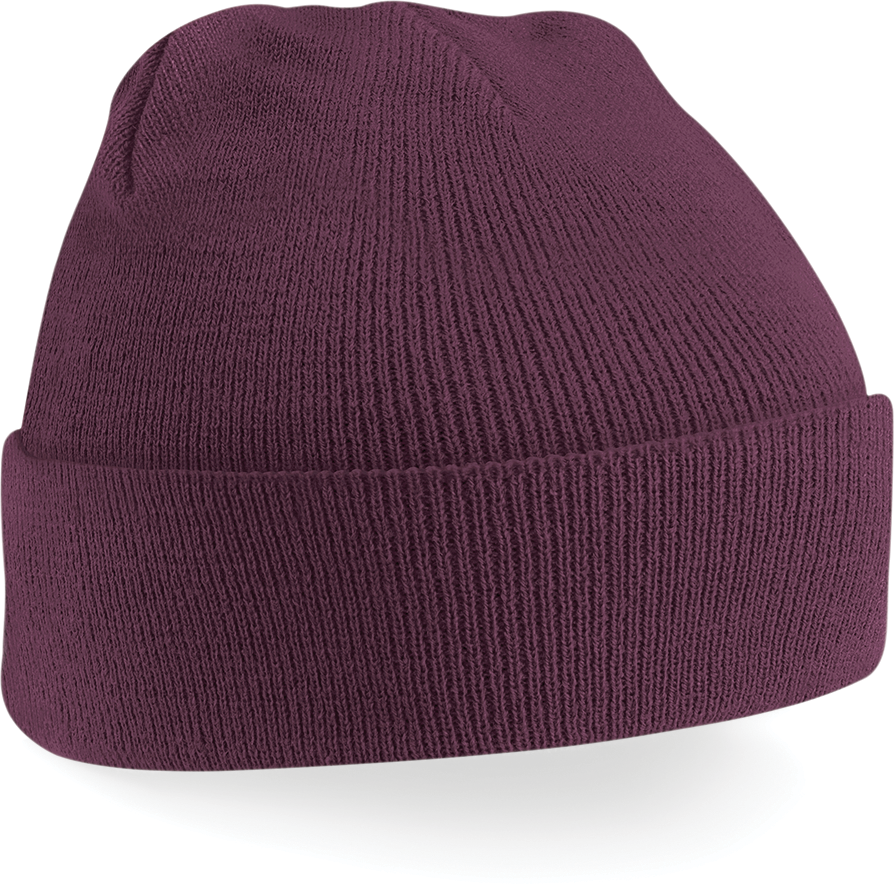 Beechfield® Bonnet Original à revers Plum (B45)