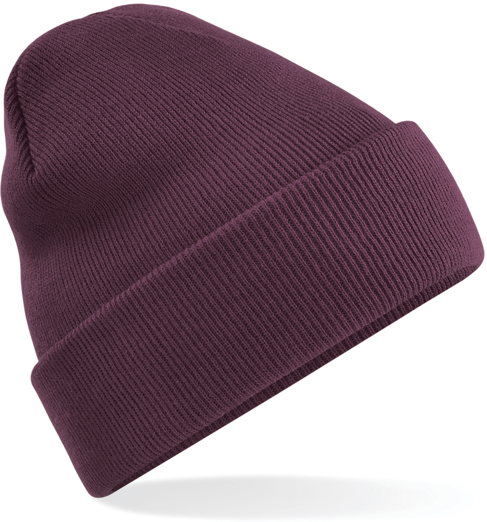 Beechfield® Bonnet Original à revers Plum (B45)