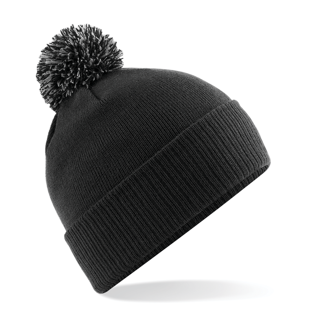 Beechfield® Bonnet Snowstar® Black / Graphite Grey (B450)
