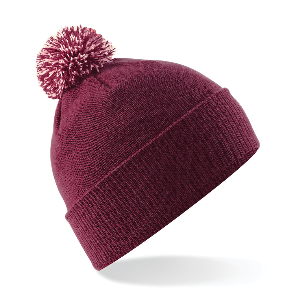 Beechfield® Bonnet Snowstar® Burgundy / Off White (B450)