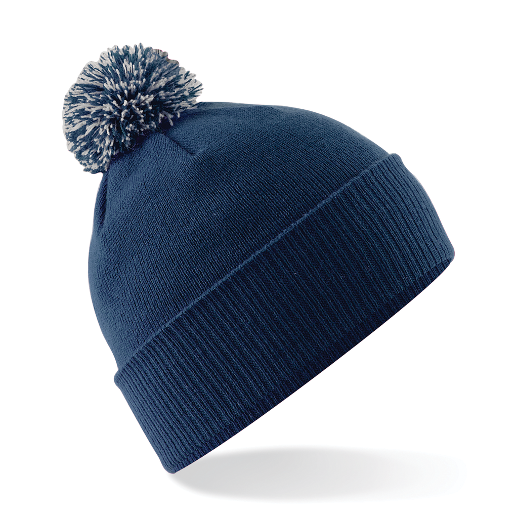 Beechfield® Bonnet Snowstar® French Navy / Light Grey (B450)