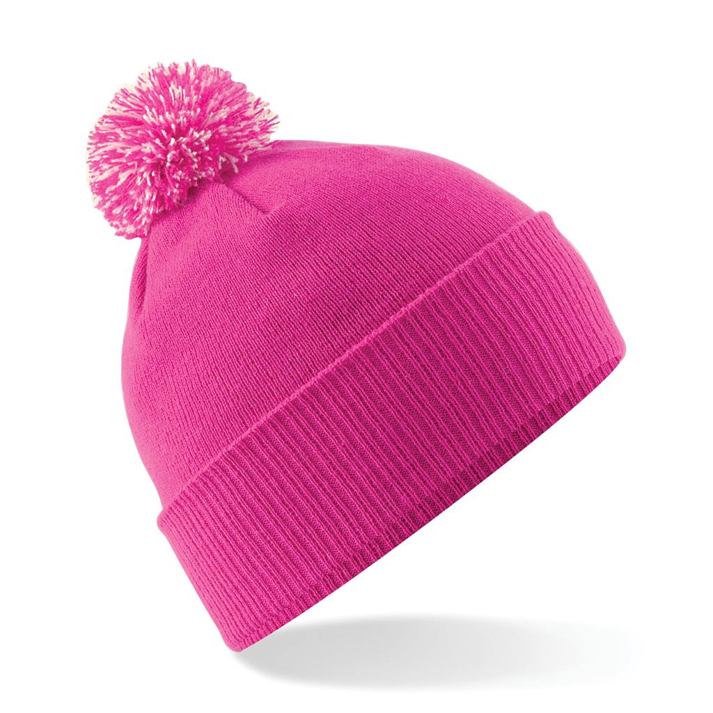 Beechfield® Bonnet Snowstar® Fuchsia / Off White (B450)