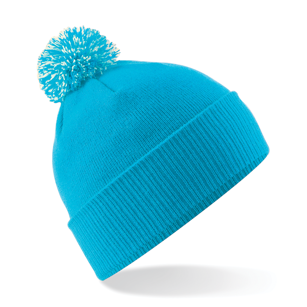 Beechfield® Bonnet Snowstar® Surf Blue / Off White (B450)