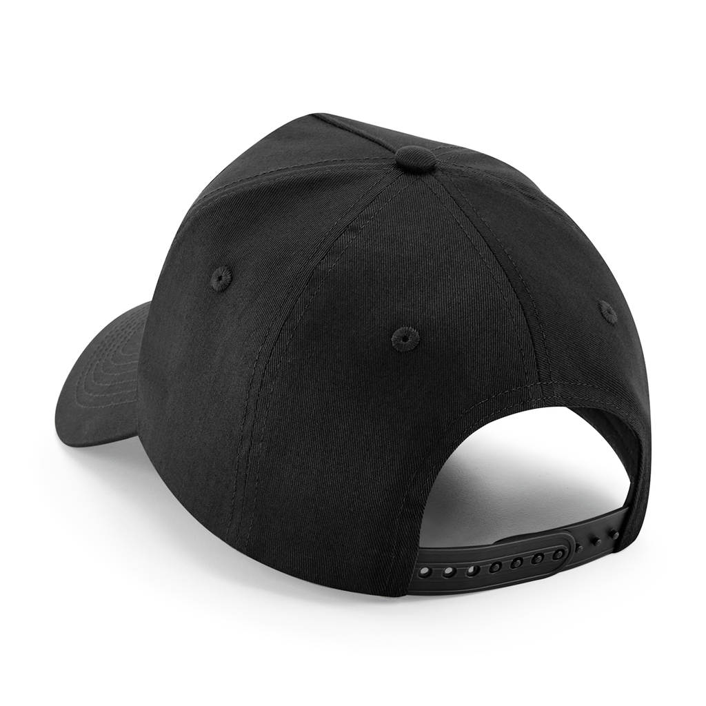 Beechfield® Casquette 5 panneaux avec patch amovible Black (B638)