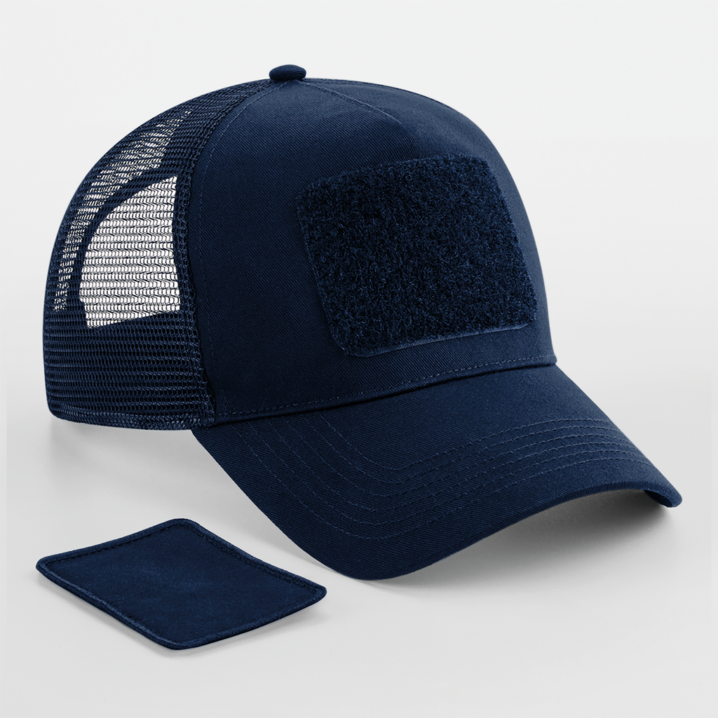 Beechfield® Casquette Filet Réglable à l'Arrière avec Patch Amovible French Navy (B641)