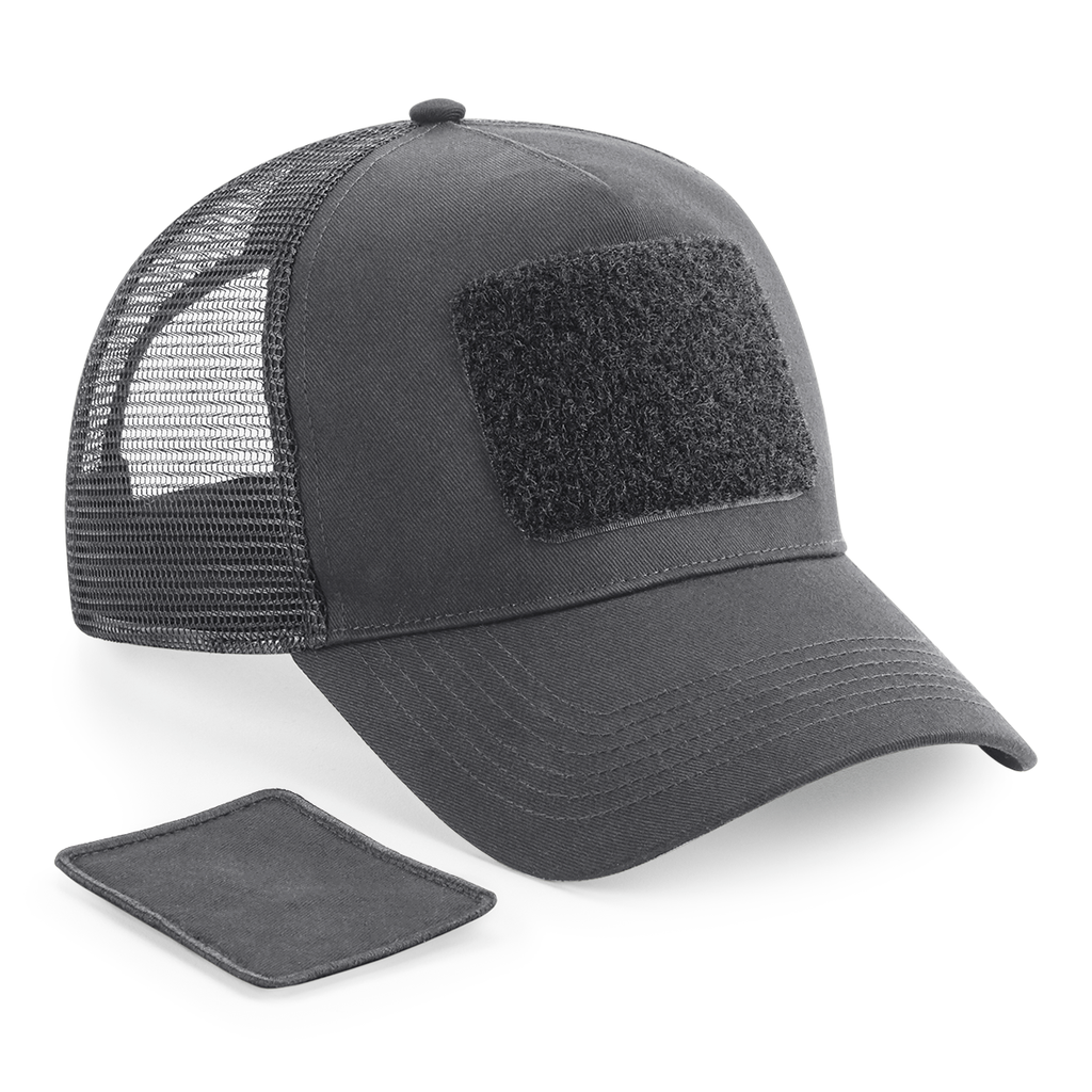 Beechfield® Casquette Filet Réglable à l'Arrière avec Patch Amovible Graphite Grey (B641)