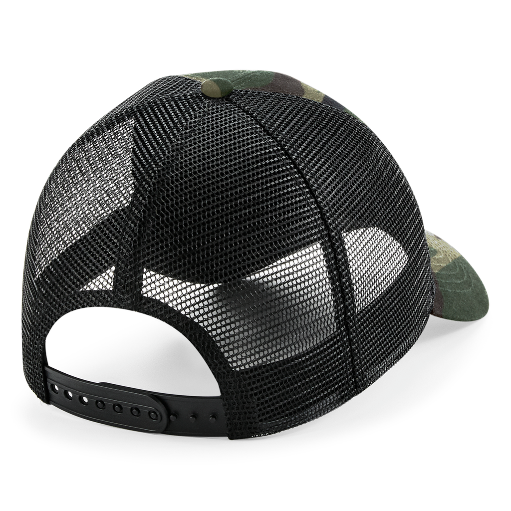 Beechfield® Casquette Filet Réglable à l'Arrière avec Patch Amovible Jungle Camo (B641)
