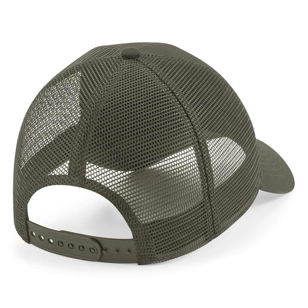 Beechfield® Casquette Filet Réglable à l'Arrière avec Patch Amovible Military Green (B641)