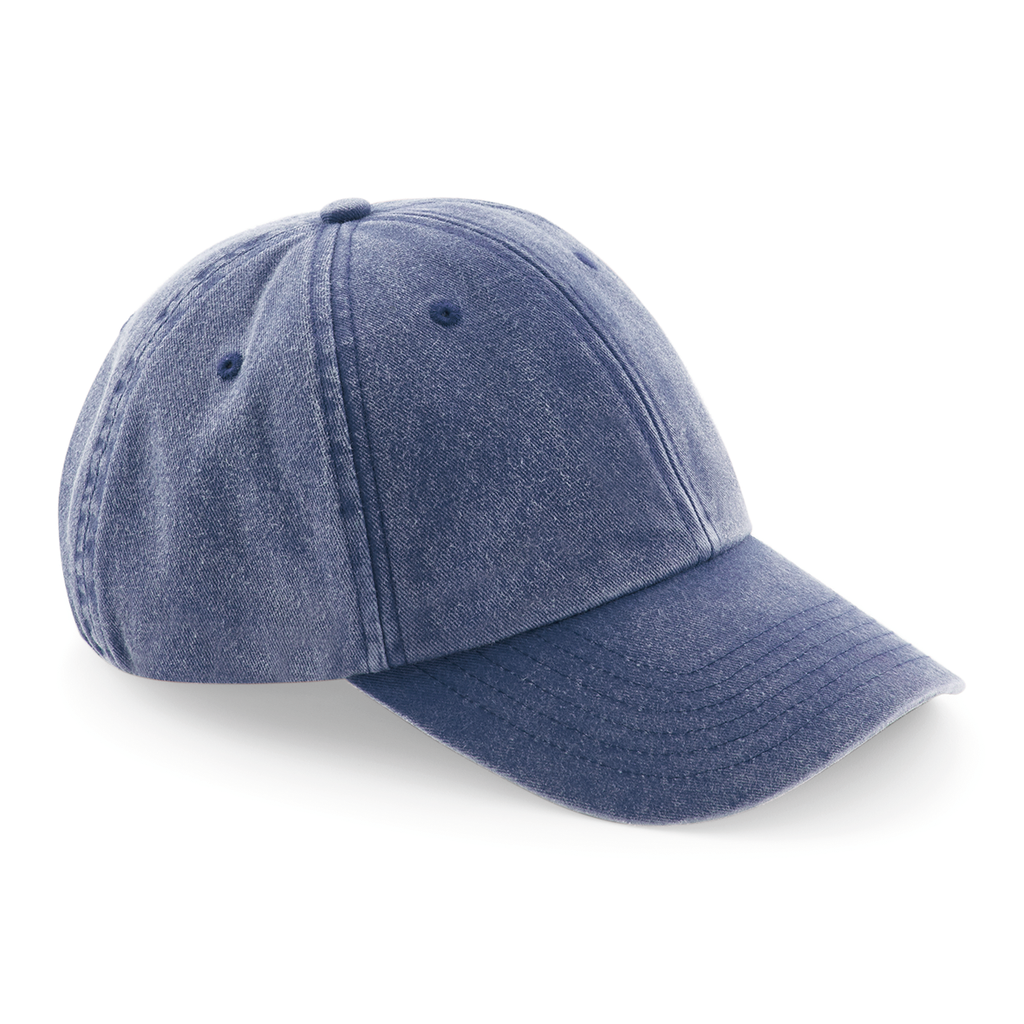 Beechfield® Casquette vintage profil bas Vintage Denim (B655)