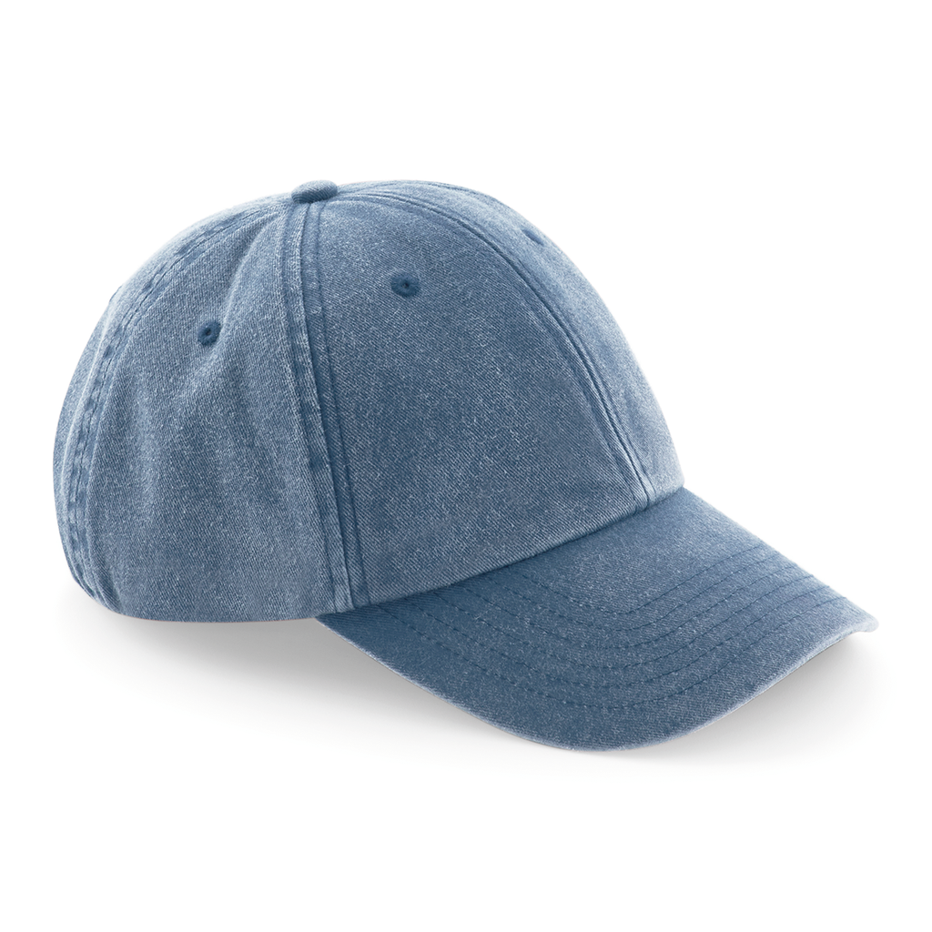 Beechfield® Casquette vintage profil bas Vintage Light Denim (B655)