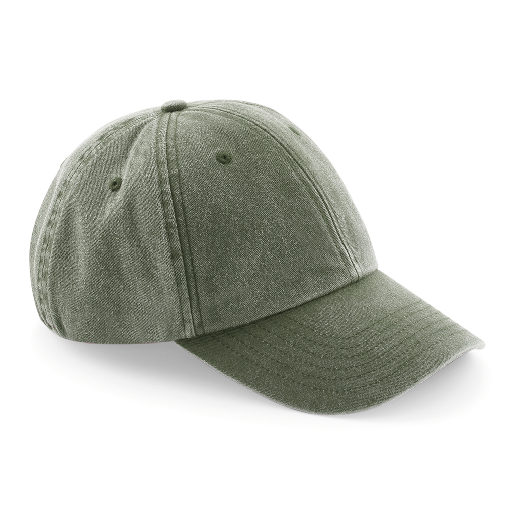 Beechfield® Casquette vintage profil bas Vintage Olive (B655)