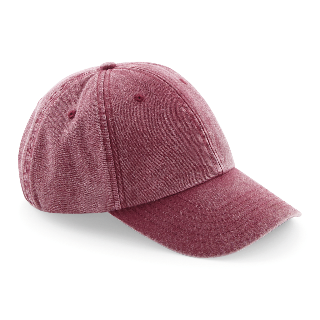 Beechfield® Casquette vintage profil bas Vintage Red (B655)