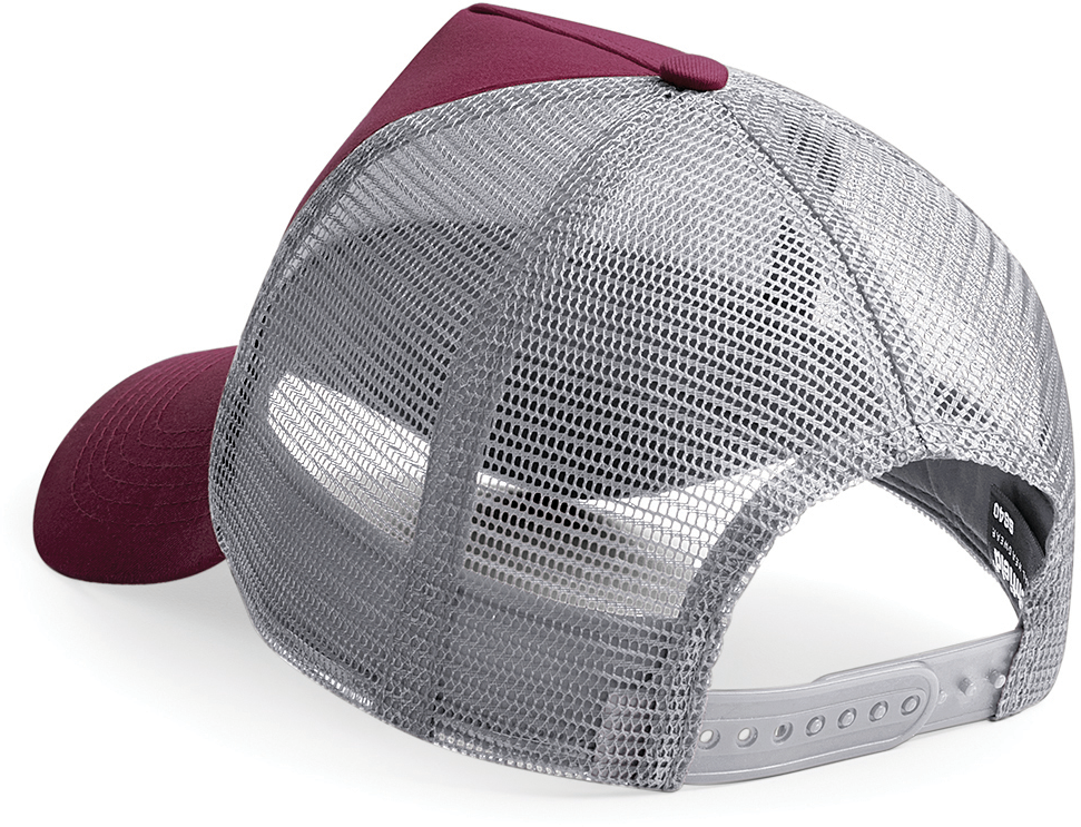 Beechfield® Casquette américaine Burgundy / Light Grey (B640)