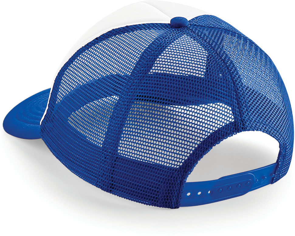 Beechfield® Casquette américaine Vintage Bright Royal / White (B645)
