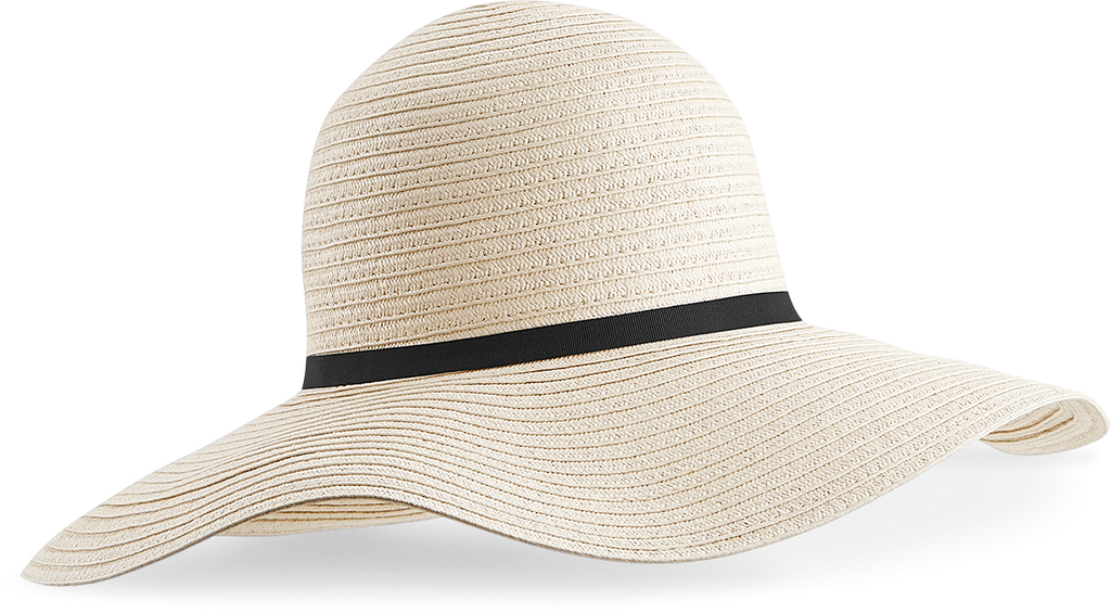 Beechfield® Chapeau d'été à bord large Marbella Natural (B740)