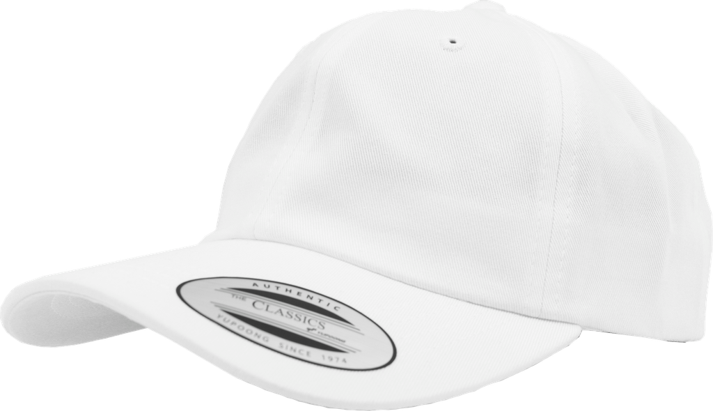 FLEXFIT Casquette en coton twill - 6 panneaux WHITE (FL6245CM)