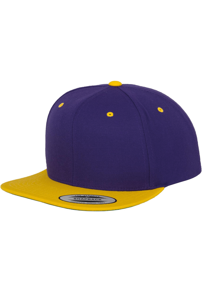 FLEXFIT Casquette Classic snapback bicolore PURPLE / GOLD (FL6089MT)