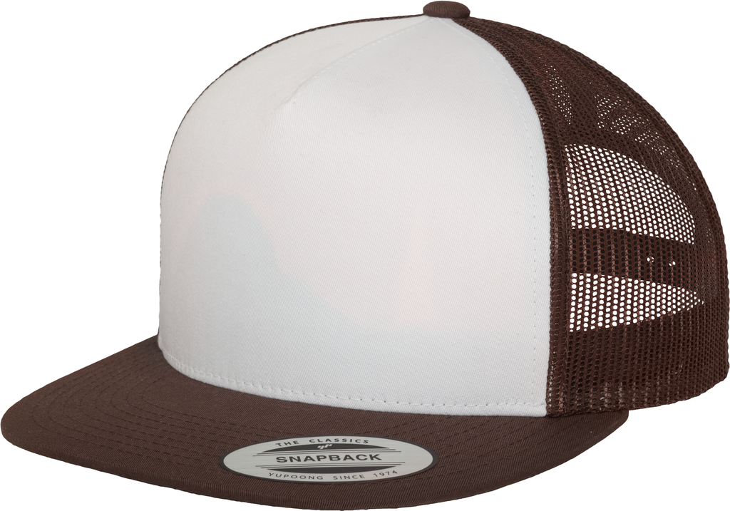 FLEXFIT Casquette Classic Trucker Brown / White / Brown (FL6006W)