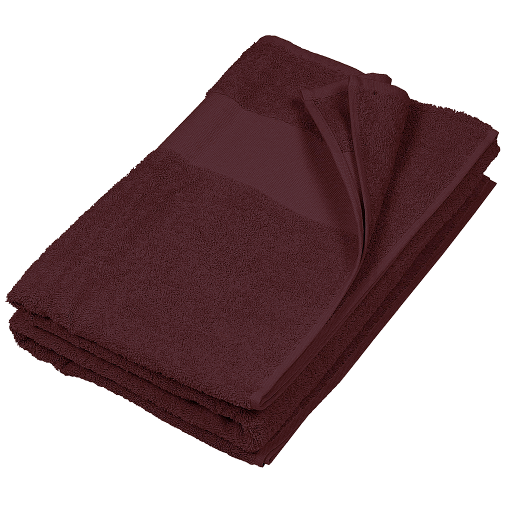 Kariban Drap de bain 100 x 150 cm Bordeaux (K111)