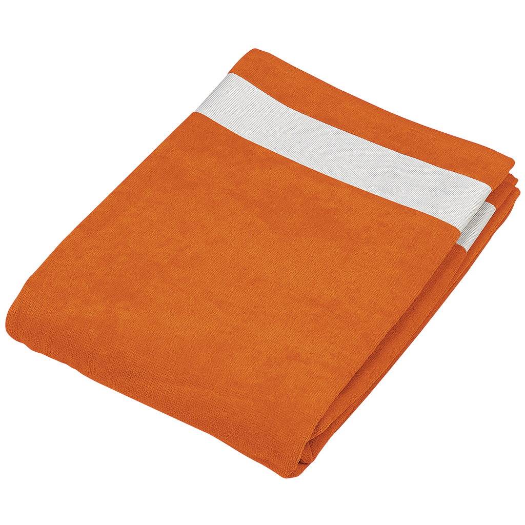 Kariban Drap de plage Orange / White (K118)