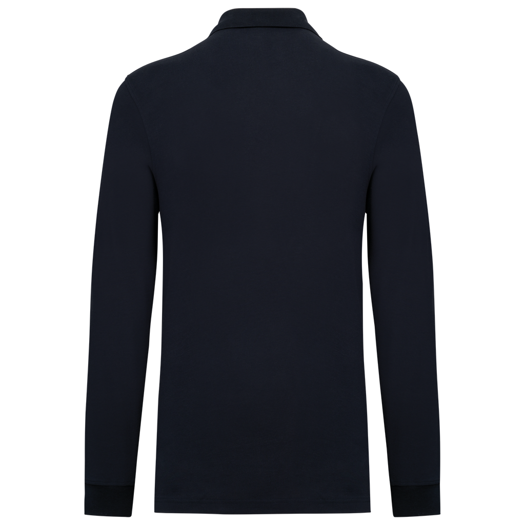 Kariban Polo piqué manches longues Bio180 homme Navy (K2027)
