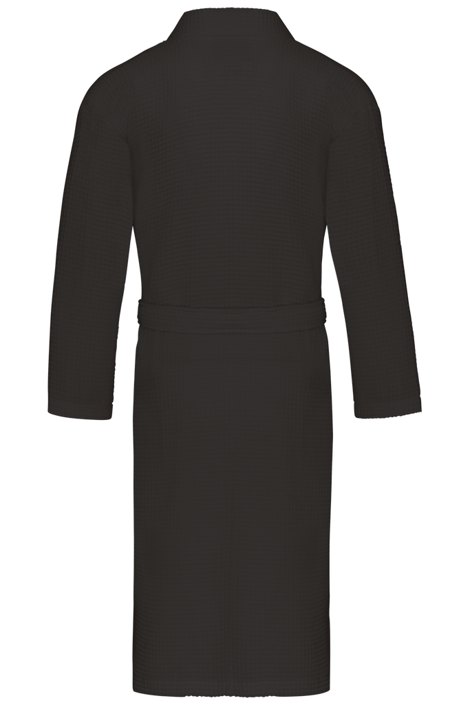 Kariban Peignoir kimono nid d'abeille Black (K122)
