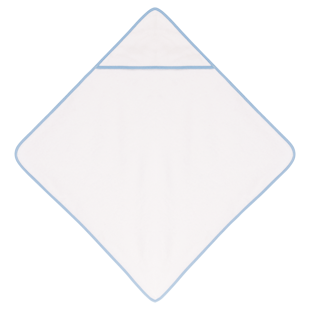 Kariban Sortie de bain éponge bébé White / Sky Blue (K124)