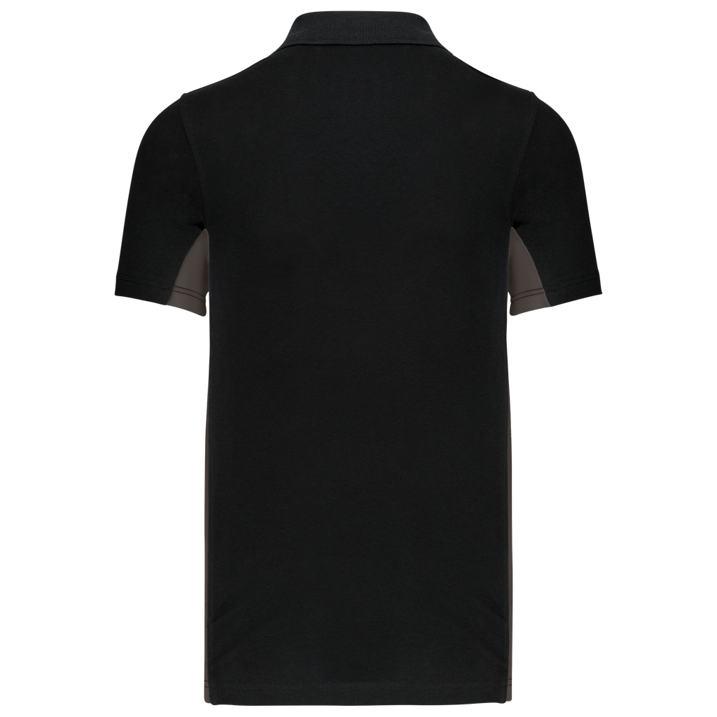 Kariban Polo piqué manches courtes bicolore homme Black / Dark Grey (K232)