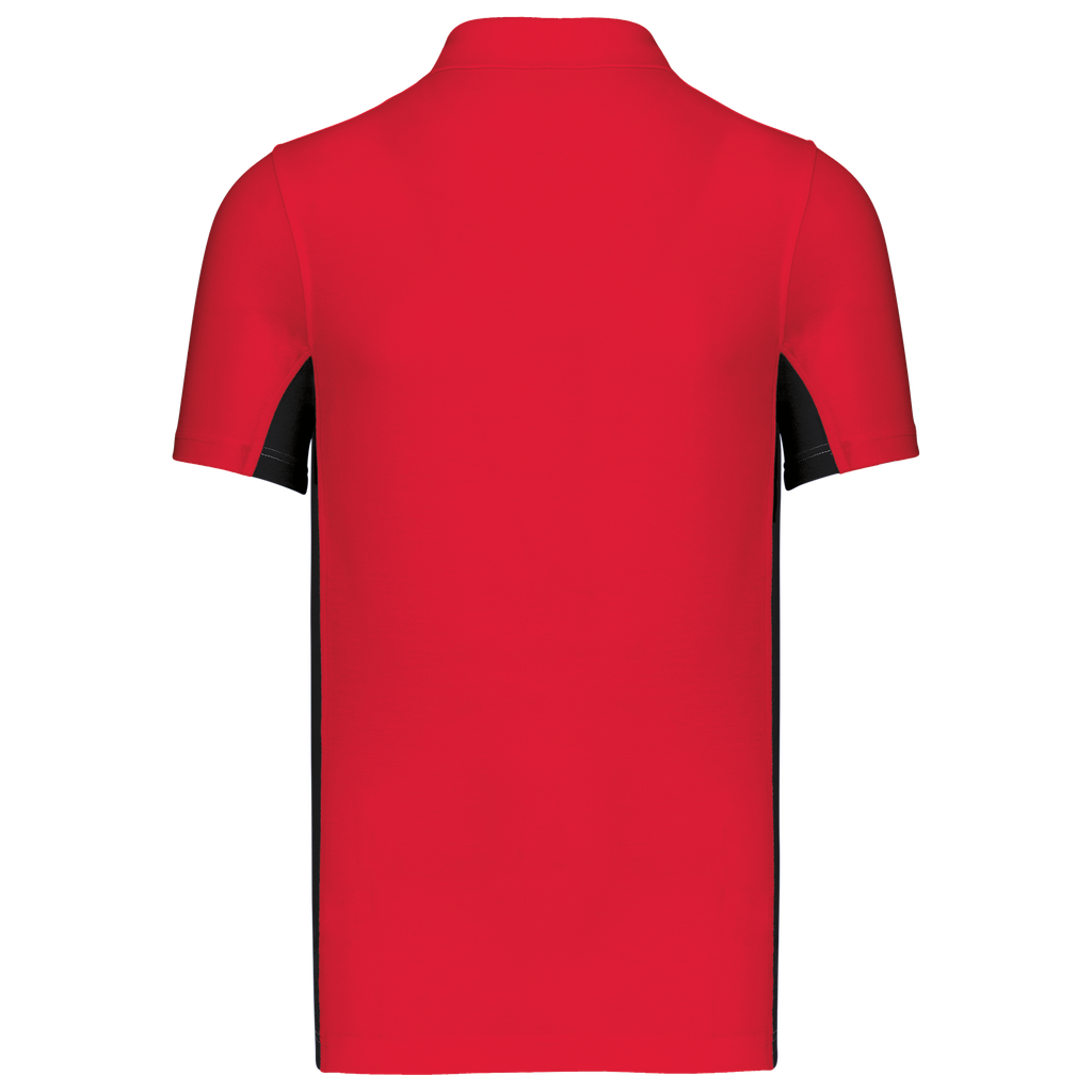 Kariban Polo piqué manches courtes bicolore homme Red / Black (K232)