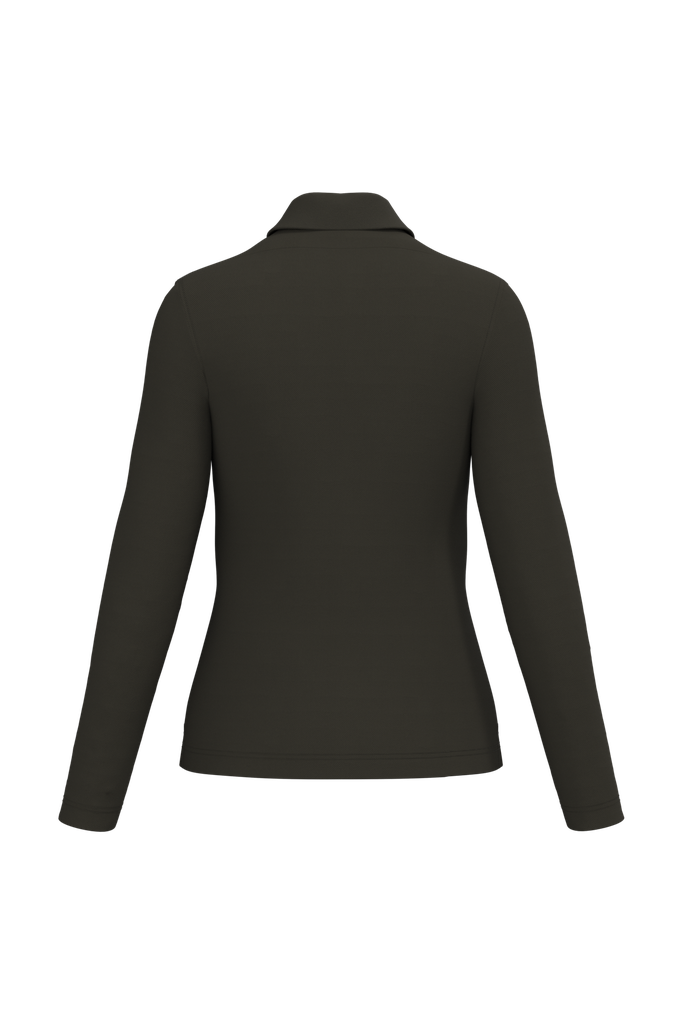 Kariban Polo manches longues femme Dark Khaki (K244)