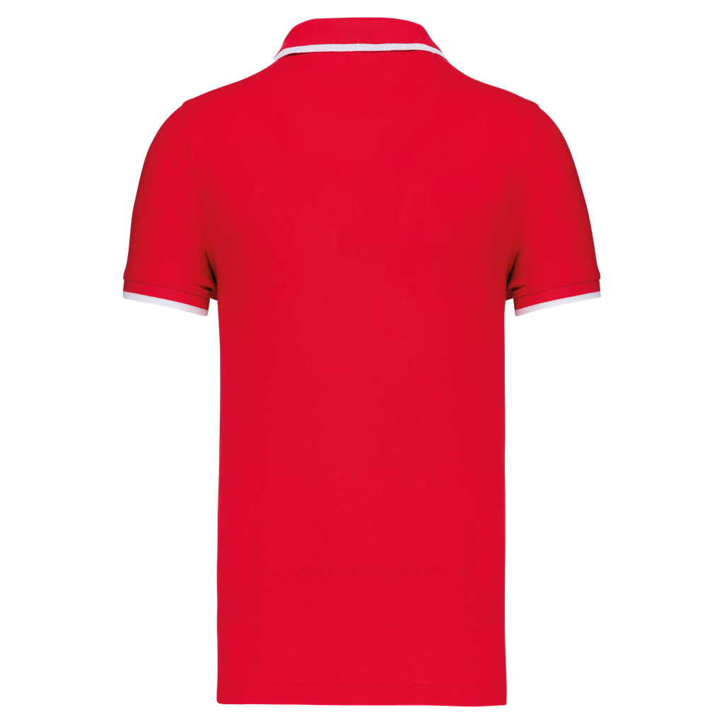 Kariban Polo manches courtes homme Red / White / Navy (K245)