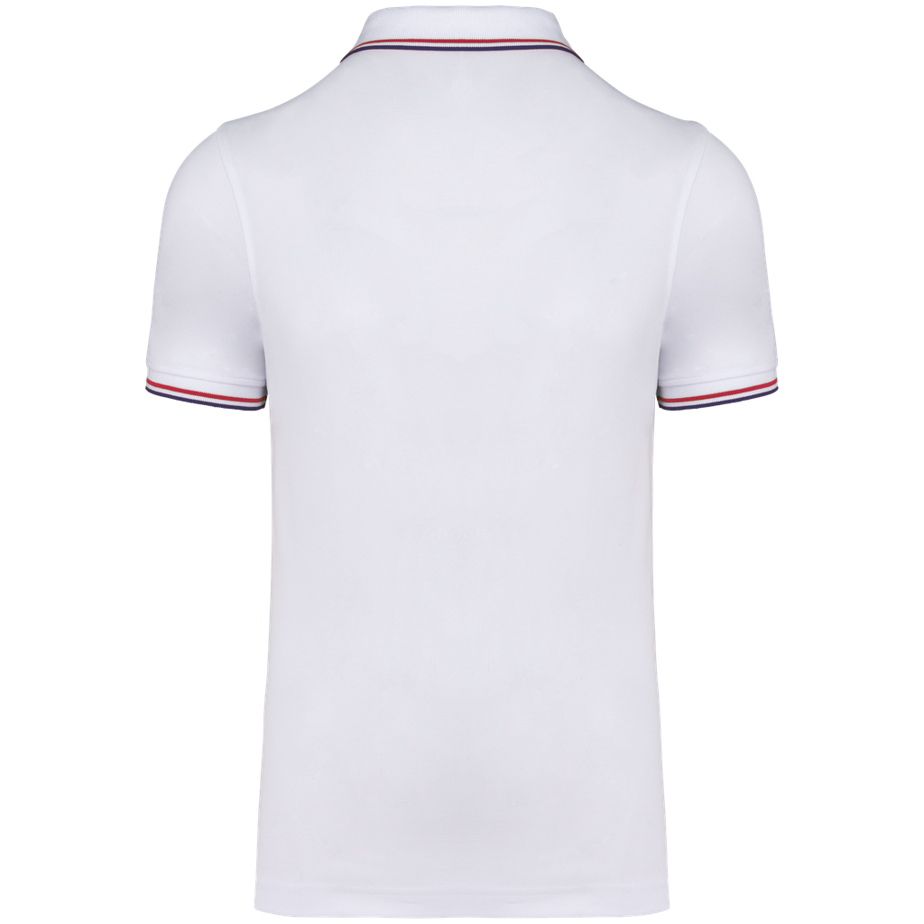 Kariban Polo maille piquée manches courtes homme White / Navy / Red (K250)