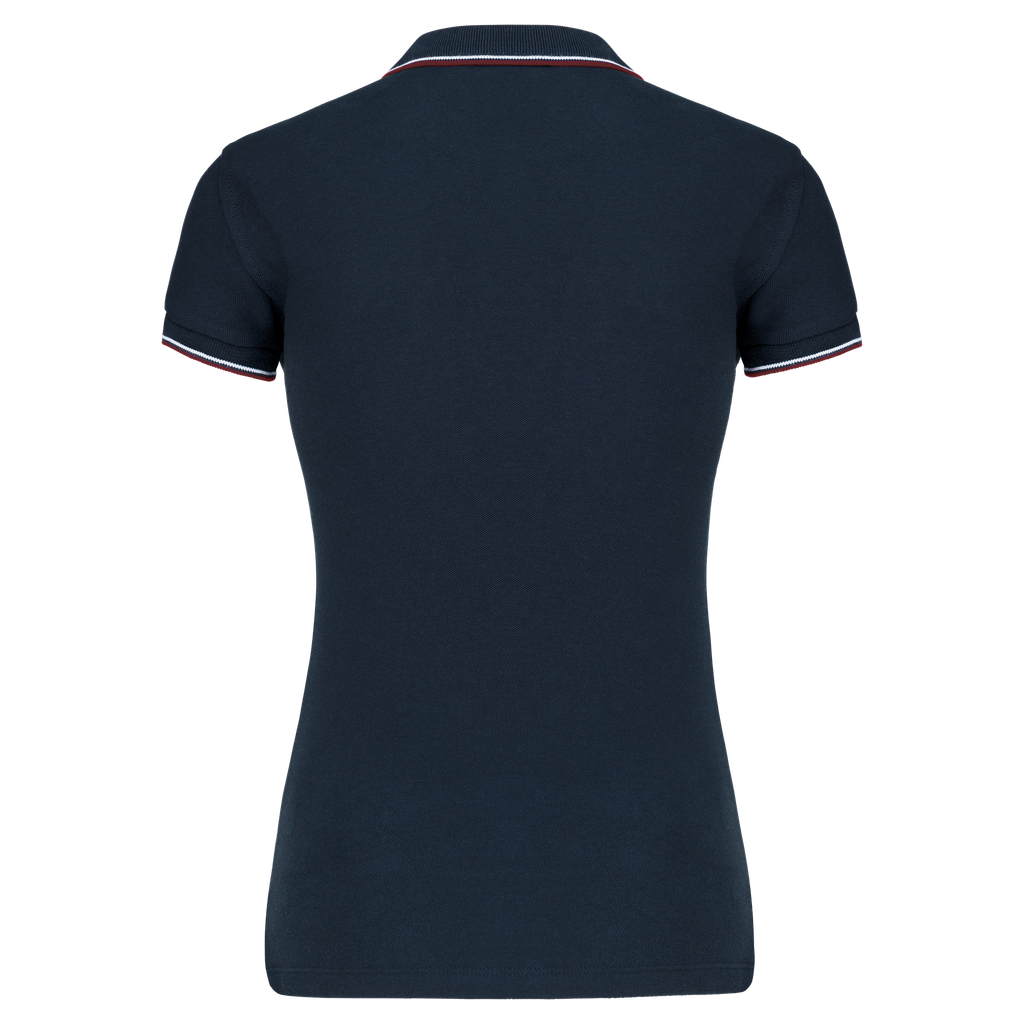 Kariban Polo manches courtes femme Navy / Wine / White (K251)
