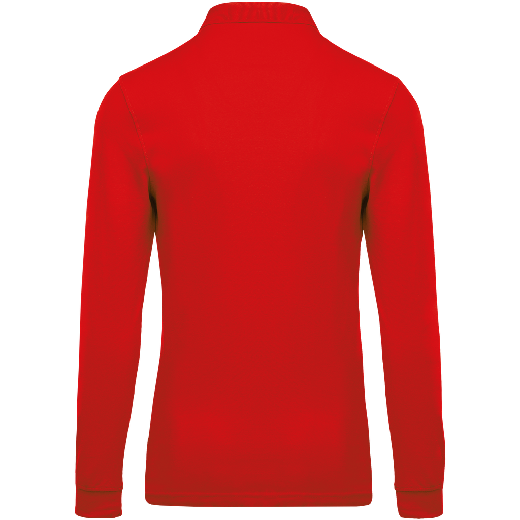 Kariban Polo piqué manches longues homme Red (K256)