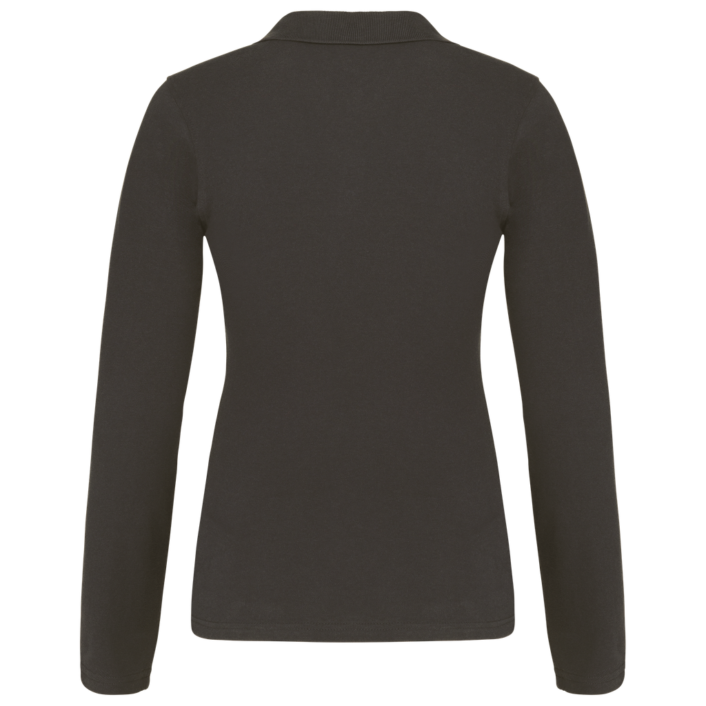 Kariban Polo piqué manches longues femme Dark Grey (K257)