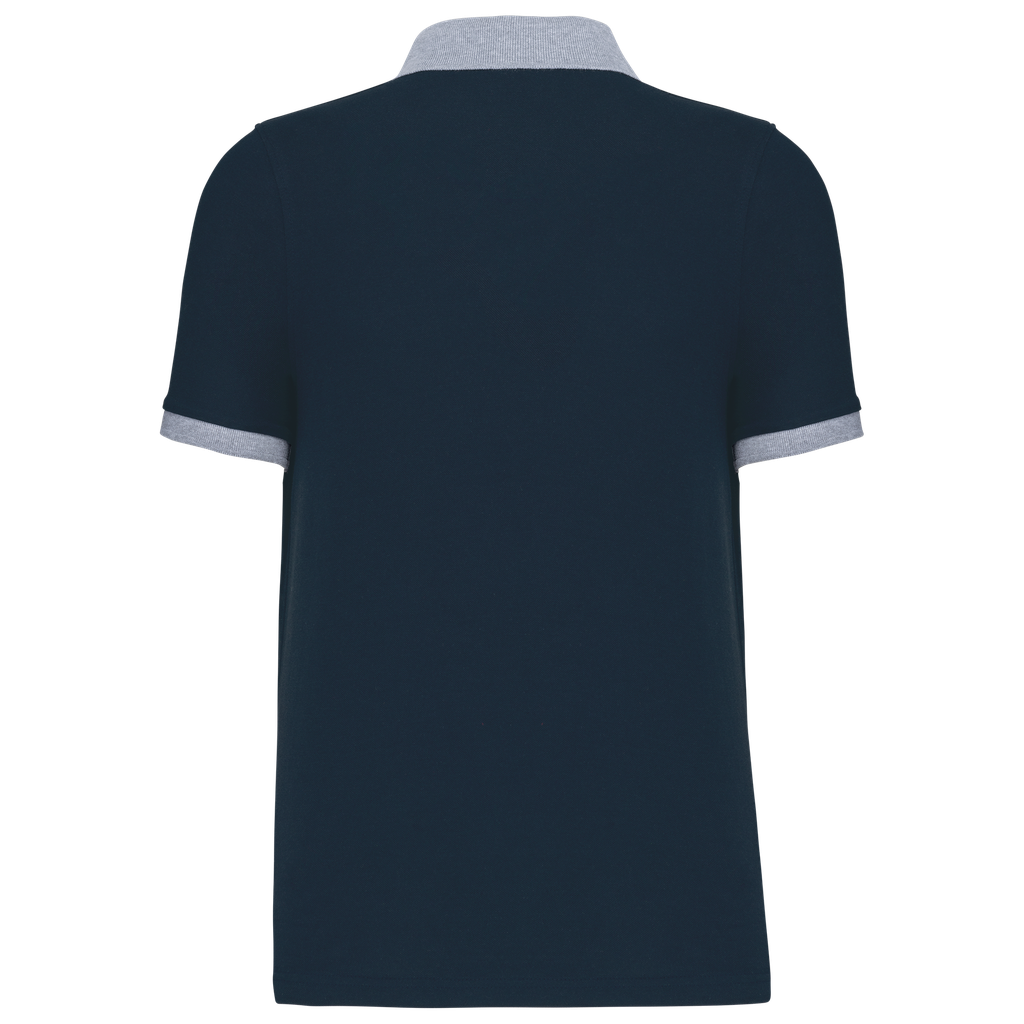 Kariban Polo piqué bicolore homme Navy / Oxford Grey (K258)