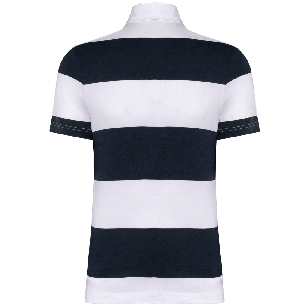 Kariban Polo rugby rayé manches courtes unisexe Navy / White Stripes (K286)