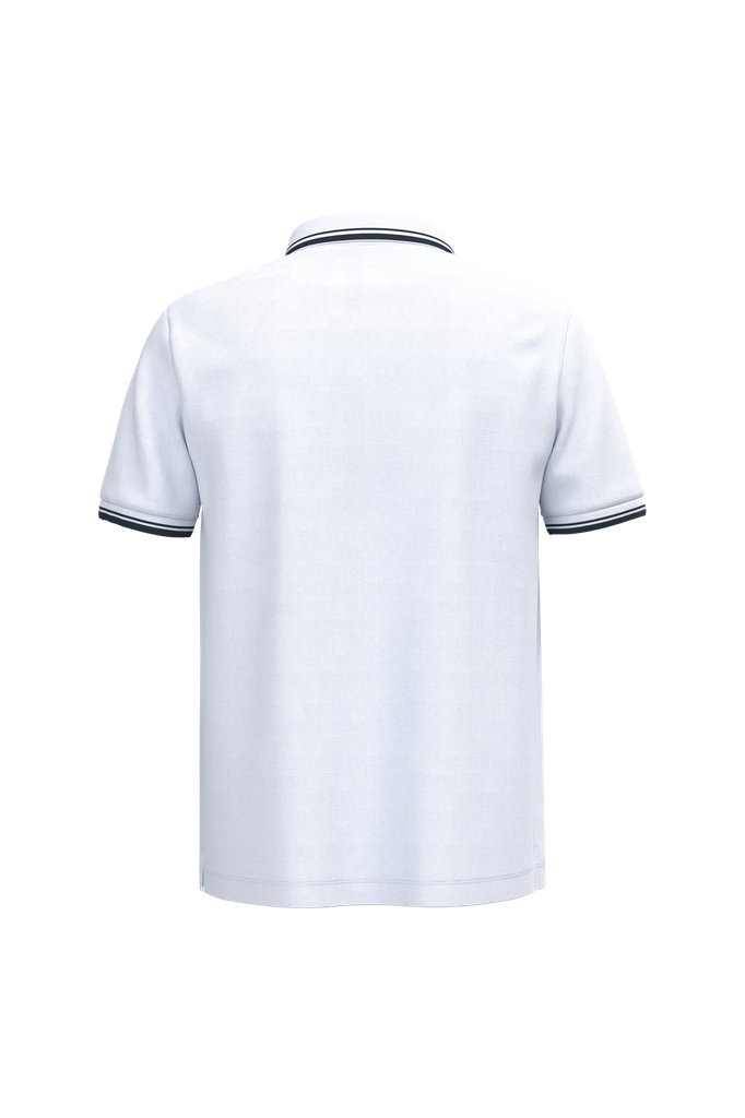 Kariban Polo homme manches courtes à liserés contrastés White / Navy (K272)