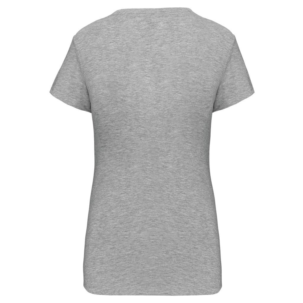 Kariban T-shirt col V manches courtes femme Light grey heather (K3015)