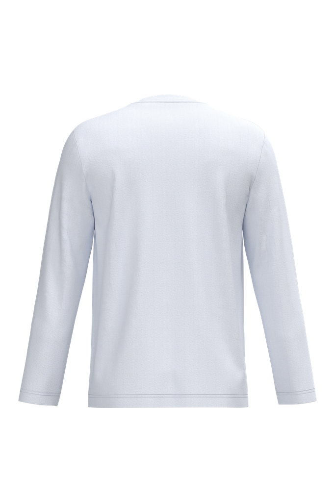 Kariban T-shirt col V manches longues homme White (K358)