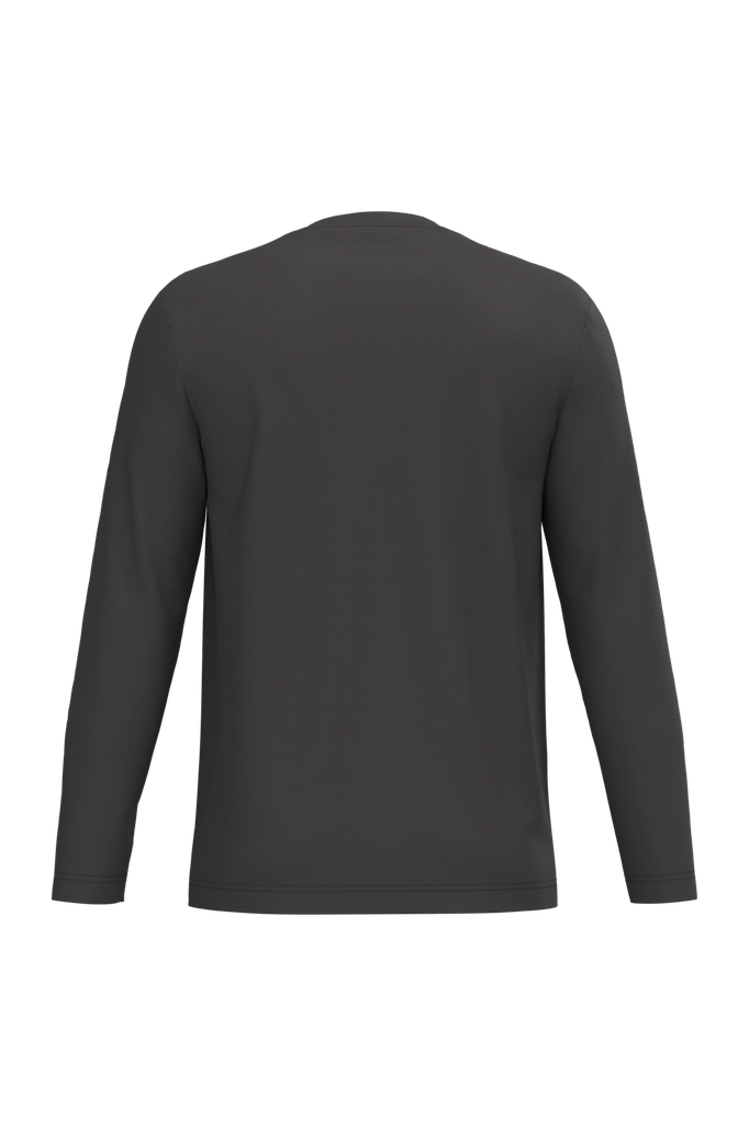 Kariban T-shirt col rond manches longues homme Dark Grey (K359)
