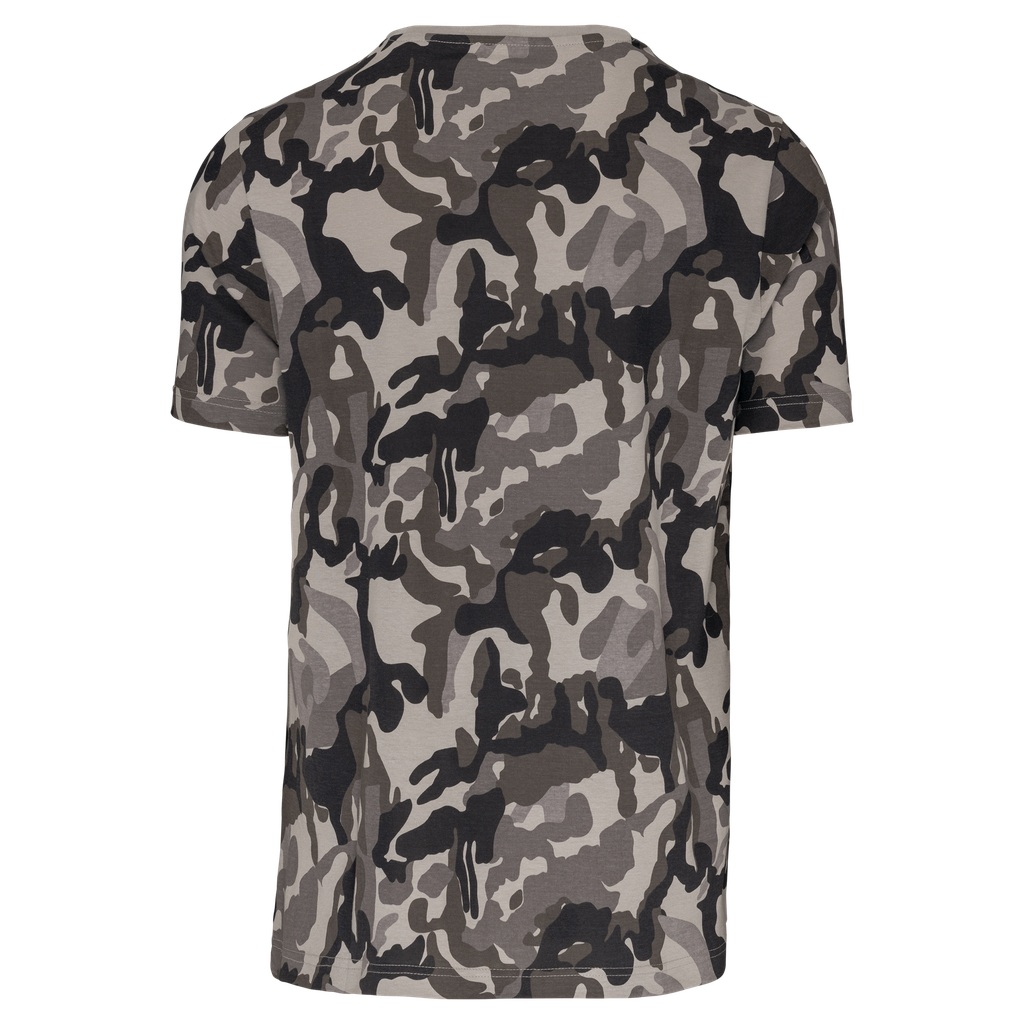 Kariban T-shirt camo manches courtes homme Grey Camouflage (K3030)