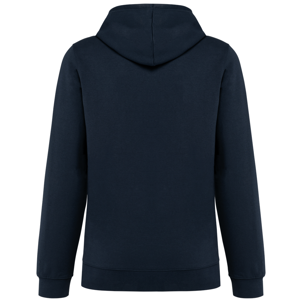 Kariban Sweat-shirt à capuche contrastée à motifs unisexe Navy / Red Tartan (K4013)