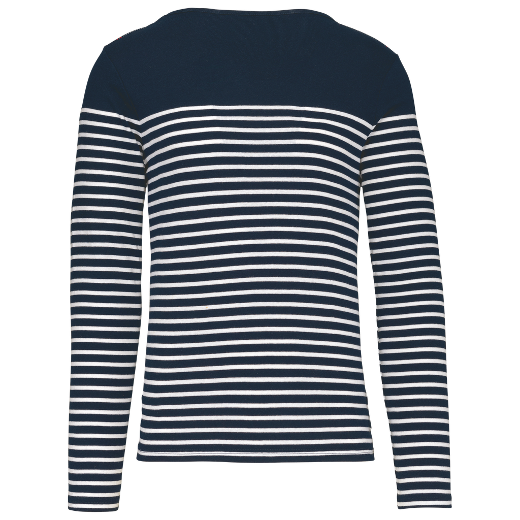 Kariban Marinière manches longues homme Navy / White Stripes (K366)