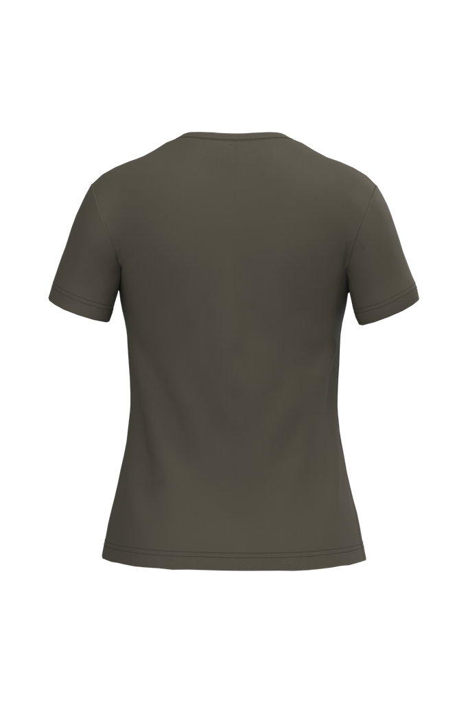 Kariban T-shirt col rond manches courtes femme Dark Khaki (K380)